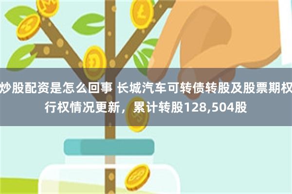 炒股配资是怎么回事 长城汽车可转债转股及股票期权行权情况更新，累计转股128,504股
