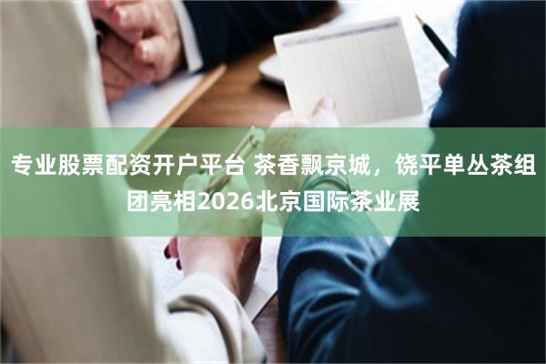 专业股票配资开户平台 茶香飘京城，饶平单丛茶组团亮相2026北京国际茶业展