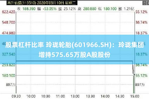股票杠杆比率 玲珑轮胎(601966.SH):玲珑集团增持575.65万股A股股份