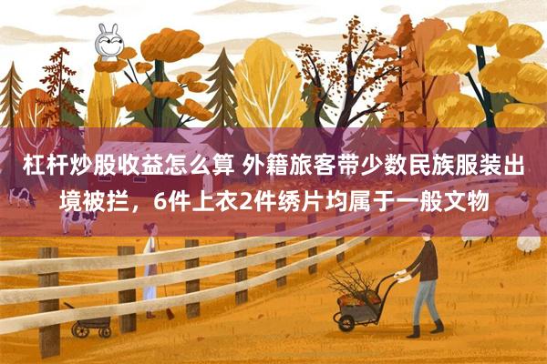 杠杆炒股收益怎么算 外籍旅客带少数民族服装出境被拦，6件上衣2件绣片均属于一般文物