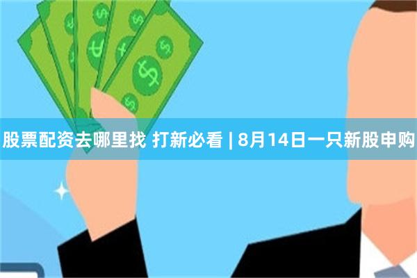 股票配资去哪里找 打新必看 | 8月14日一只新股申购