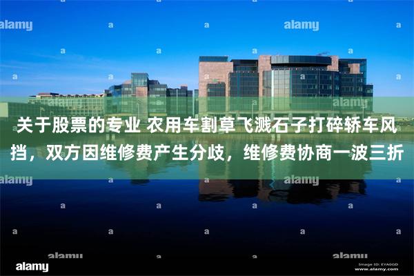 关于股票的专业 农用车割草飞溅石子打碎轿车风挡，双方因维修费产生分歧，维修费协商一波三折
