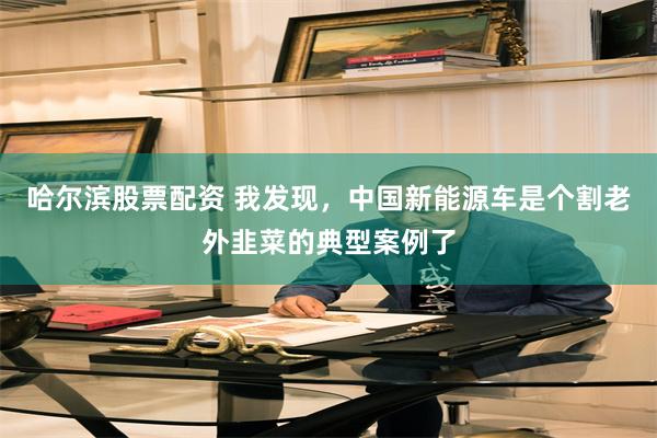 哈尔滨股票配资 我发现，中国新能源车是个割老外韭菜的典型案例了